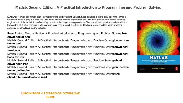 Matlab, Second Edition: A Practical Introduction to Programming and Problem Solving